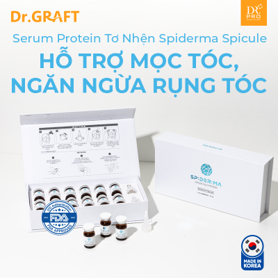 SPIDERMA + SPICULE I Tinh chất dưỡng ẩm da đầu  Spiderma Spicule-12 lọ x 5ml