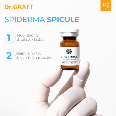 SPIDERMA + SPICULE I Tinh chất dưỡng ẩm da đầu  Spiderma Spicule-12 lọ x 5ml