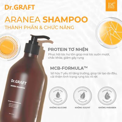 Dr.GRAFT Aranea Shampoo | Dầu gội Dr.GRAFT Aranea - 500ml