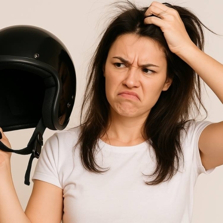 Chăm sóc tóc và da đầu đúng cách cho người hay đội mũ bảo hiểm
