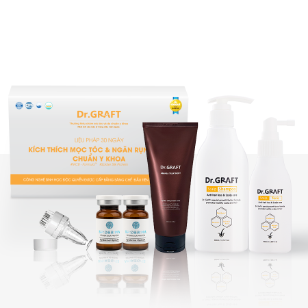 Dr.GRAFT 30 DAYS SET - Bộ liệu trình 30 ngày hỗ trợ chăm sóc tóc chắc khỏe và giảm gãy rụng