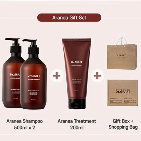 Bộ Dầu Gội Aranea Shampoo 500ml + Aranea Treatment 200ml